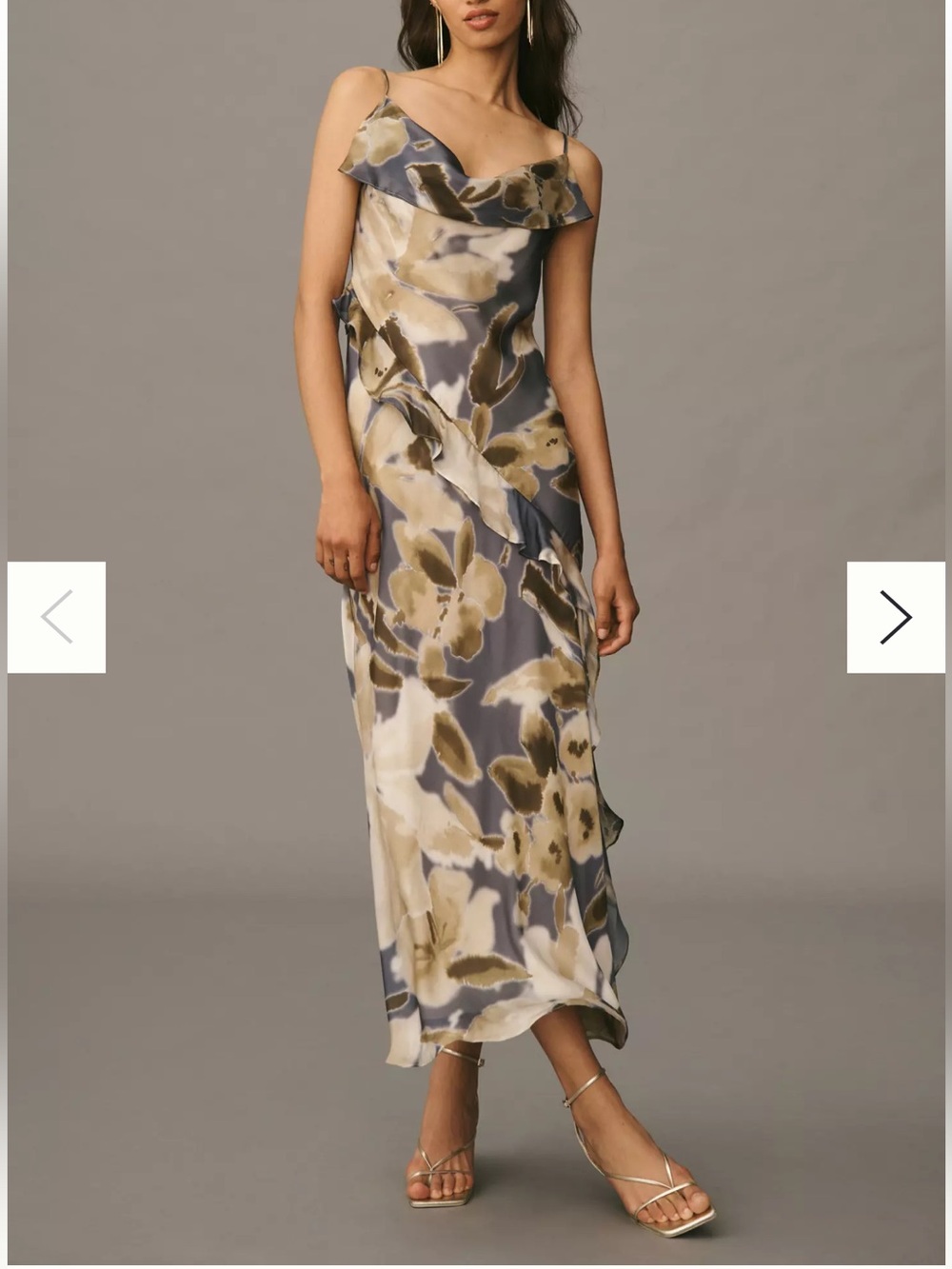 Anthropologie Sleeveless
Ruffled Maxi Dress